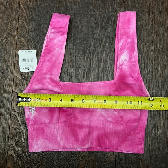 Good Karma Square Neck Tie Dye Bra in vivacious, violet - XS/S - Picture 3 of 6